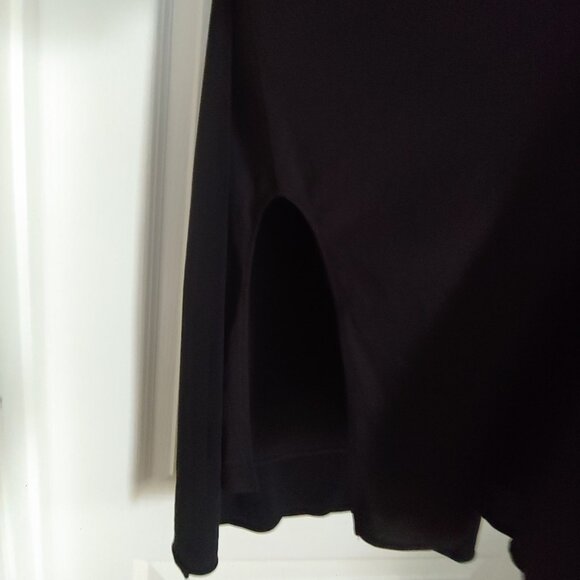 Marina Black Goth Lace Sequin Slip Dress Stretch Y2k Date Event Dress 8 - Picture 6 of 13